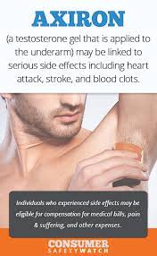 Call your doctor for medical advice about. Axiron A Testosterone Underarm Gel May Be Linked To Serious Side Effects Including Heart Attack Stroke And Blood Clots Consumer Safety Watch Consumer Safety Watch