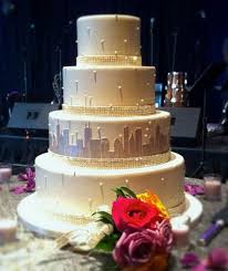 Top 10 rated chicago wedding cake bakeries. Skyline By Take The Cake In Chicago Wedding Cake Chicago Cake Chicago Beautiful Wedding Cakes