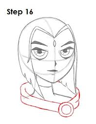 Draw a rectangle (only if you want to have my exact design)…draw 2 eyes as you see above. How To Draw Raven Teen Titans