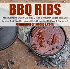 Camping Dutch Oven Bbq Ribs Recipe Dutch Oven Camping Dutch Oven Camping Recipes Bbq Ribs