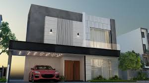 10 Marla House Front Elevation - DHA Lahore - Zebra.pk