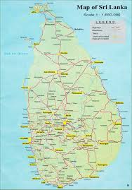 Large Detailed Road Map Of Sri Lanka With Cities Sri Lanka Asia Mapsland Maps Of The World