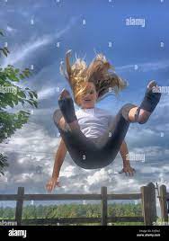 Bouncing girl hi-res stock photography and images - Alamy