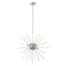 Chrome Starburst Chandeliers Lighting The Home Depot