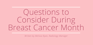 The reason why some women get breast cancer and not others comes down to a combination of many fact. Questions For Women To Consider During Breast Cancer Awareness Month Lucas County Health Center Medical Center Chariton Iowa