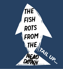 Have a gun to one's head. The Fish Rots From The Head And The Tail Radford Hr