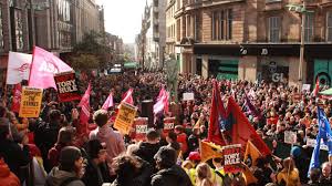 British Trade unions and leftist organizations hold massive mobilizations  over cost of living crisis : Peoples Dispatch
