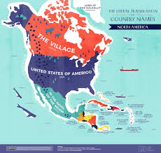 The Literal Translation Of Every Country S Name Mapped With Images Country Names Map Compare Cards