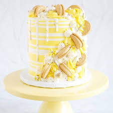 Birthday Cake Similar Foods 12 Inch Round Modern Metal Wedding Cake Stand Yellow Lemon Birthday Cakes Savoury Cake Cake