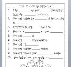 Displaying top 8 worksheets found for 10 commandments. Pin On Grade 2