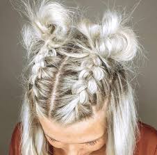 Blonde Braided Hairstyles Braidedhairstyles Braidedhairstylesforblackwomen Braidedhair Brai Short Hair Styles Easy Hairdos For Short Hair Short Hair Styles