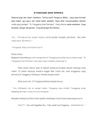 1) intan syazwanie bt abdul rahim hr 095164 2) norfazira bt 4. Si Tanggang Anak Derhaka