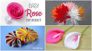 I remember making paper flowers when i was younger. How To Make Paper Flowers At Home Quickly And Easily Kids Art Craft