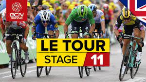 Petrovi saganovi tesne ušlo pódium, keď v záverečnom špurte prišiel do cieľa na štvrtom mieste. Tour De France 2019 Stage 11 Highlights Albi Toulouse Gcn Racing Youtube