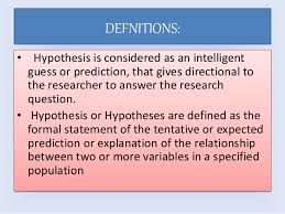 You need to make sure your hypothesis is specific and testable. Hypothesis And Its Types