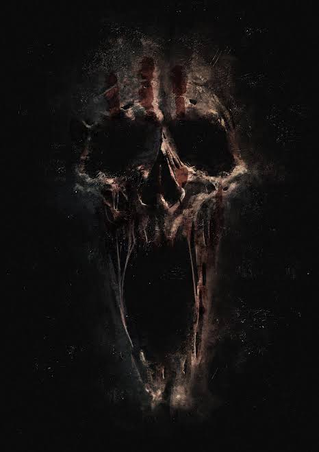 Screaming skull (my artwork) : r/creepy