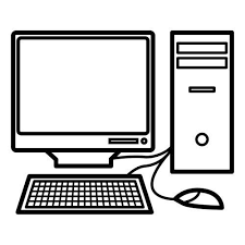 Divertido dibujo de compu con manos y pies para colorear. Pin En Proyectos Que Intentar