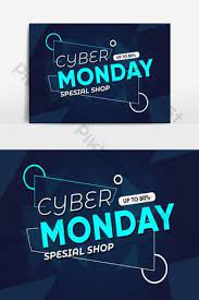Cyber Monday Sale Vector Graphic Element Png Images Ai Free Download Pikbest Cyber Monday Design Black Friday Poster Cyber