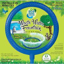 So, if you plan on draining a pool with a garden hose, you need to check the local regulations to see if you are required to backflush. Eco Pool Drain Waste Water Fountain For 1 5 In And 2 In Backwash Hose For Sand And Cartridge Filters 200 The Home Depot