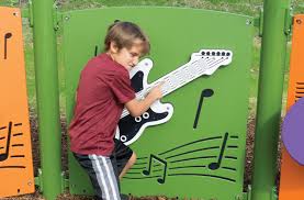 Outdoor Musical Instrument Electric Guitar Panel