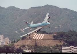 Boeing 747 2b5f Scd Hl7452 22481 Hong Kong Kai Tak Int L Airport Closed Vhhh Kai Tak Airport Hong Kong Aviation