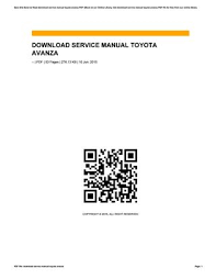 Diagram toyota auris 2018 user wiring full version hd quality odiagrami bmwe21fansclub it. Download Service Manual Toyota Avanza By Ulidha74arya Issuu
