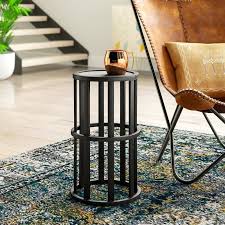 Williston Forge Haris End Table Reviews Wayfair End Tables Glass Top End Tables Metal End Tables