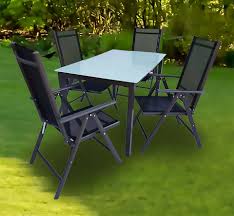 Ob loungemöbel, eine garten essgruppe, eine bierbankgarnitur oder ein kleines. Vcm Gartenmobelset Alu Garten Sitzgruppe 140 X 80 Mattglas Online Kaufen Otto