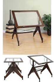 Icymi Glass Top Tilt Drafting Light Table Drawing Art Desk Tracing Design Adjustable Art Desk Glass Top Desk Light Table