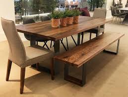 Industrial Style Dining Table In Solid Walnut Or Birch Wood And Metal Legs From Industrial Style Dining Table Metal Leg Dining Table Industrial Style Kitchen