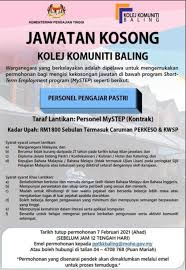 Tenaga pengajar jobs now available. Jawatan Kosong Kolej Komuniti Pekan