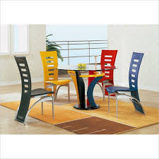 Neville Casual Multi Color Dining Table D5443dt Leather Dining Side Chairs Global Furniture Modern Dining Chairs