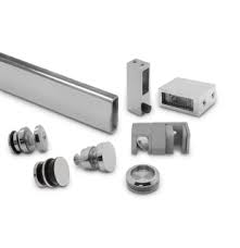 Plated or lacquered solid brass fittings; Glass Shower Fittings Fixtures Systems Seals
