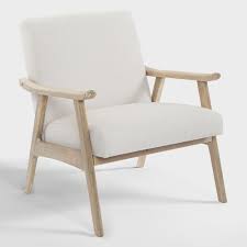 Ivory Jake Armchair By World Market In 2020 Armchair Inexpensive Home Decor Living Room Chairs