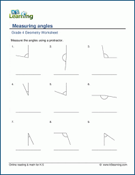 • a circle (full turn) has a measure of 360°. Measuring Angles Worksheets K5 Learning