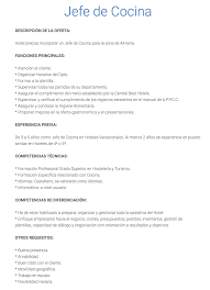 Se necesita ayudante de cocina con experiencia en catering empresarial, con licencia de conducir estara a cargo del jefe de se necesita ayudante de cocina, solo con experiencia, preferiblemente con estudios, que sepa cocina caliente y fria , habil para aprender. Ofertas De Empleo En Espana Jefe A De Cocina Best Hotels Almeria