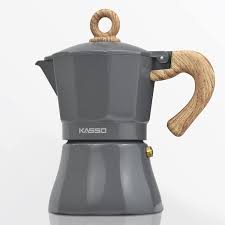 Check spelling or type a new query. Buy Kasso Stovetop Espresso Maker Aluminum 3 Cup Express Moka Pot Coffee Maker For Italian Espresso And Greca Coffee Easy To Operate And Quick Cleanup For Home And Camping Grey And Burlywood
