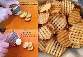Fifteen minutes later, i paired the sweet potato waffle fries with a cheeseburger and had a nice filling meal. How To Make Waffle Fries From Budget101 Com Waffle Fries Waffle Fries Recipe Homemade Waffles