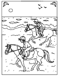 Kleurplaten Paradijs Kleurboek Manege Kleurboek Kleurplaten Paard Knutselen
