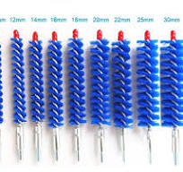 Brosses à tube en nylon bleu à condensateur