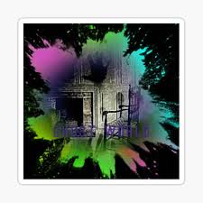 I had a great ghost pepper salsa cheeseburger named after patrick swayze & saw the corner where larry flynt got shot. Ghost Chair Stickers Redbubble