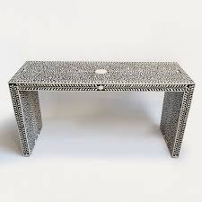 Black And White Inlay Console Table Inlay Console Table Bone Inlay Console Table Inlay
