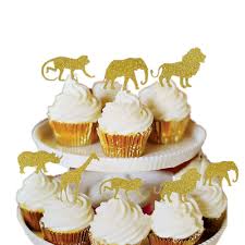 The top countries of supplier is china, from which the. Busoha 30 Pcs Gold Glitter Jungle Safari Animal Cupcake Toppers Picks Jungle Animals Cake Decorations For Jungle Safari Animals Party Baby Showers Birthday Party Amazon Com Grocery Gourmet Food