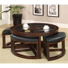 Crystal Cove Ii Dark Walnut Coffee Table Living Room Decor Furniture Round Wood Coffee Table Coffee Table Wood
