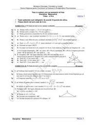 7 Modele De Teza Edu La Matematica Sem 2 Clasa A 7 A Rezolvari Bareme Jitaruionelblog Pregatire Bac Si Evaluarea Nationa Back To School School Person