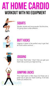 At Home Cardio Workout With No Equipment Cardio Workout At Home Cardio Workout Cardio At Home