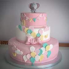 Torta Per Battesimo Bimba A Tema Elefantino Instafood Ilas Ilassweetness Torta Tortaapia Torte Per Battesimo Primo Compleanno Torte Torte Battesimali