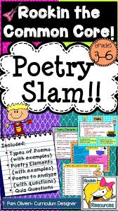 Poetry Slam Amazing Tool To Teach Poetry Elements Of Poetry Have Definitions And Examples For Alliter Teaching Poetry Slam Poetry Teaching Narrative Writing