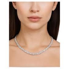 Tiffany and Co Victoria Diamond Ruby Line Yellow Gold Necklace at 1stDibs