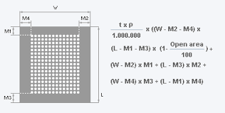 Weight Of A Perforated Sheet Rmig